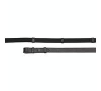 Shires Reins Aviemore Continental - Rubber Grip - Black/Black - 48" x 5/8"
