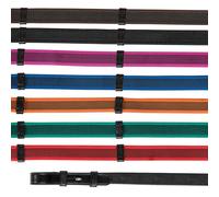 Shires Aviemore Continental Rubber Grip Reins Black/Black - 54X5/8