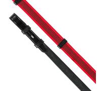 Shires Aviemore Continental Rubber Grip Reins - Red - Size: 48inch