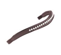 Shires Aviemore Flower Diamante Browband - Full · Havana