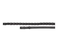 Shires Aviemore Lace Leather Reins Black - 54X3/4