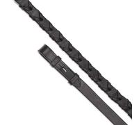 Shires Leather Reins Aviemore Lace 54" x 5/8" Black