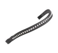 Shires Aviemore Large Diamante Browband Black/Clear - Full