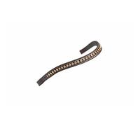 Shires Aviemore Large Diamante Browband Havana/Gold - Full