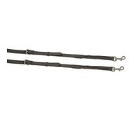 Shires Aviemore Leather and Elastic Side Reins - 32" x 5/8" Black
