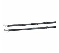 Shire Side Reins Aviemore - Leather & Elastic - 32" x 5/8" - Black