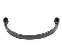 Shires Aviemore Plain Leather Browband - Black - Size: Full