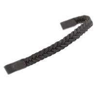 Shires Aviemore Plaited Browband - Brown - Size: Cob