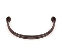 Shires Aviemore Raised Leather Browband - Brown - Size: Extra Full