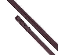 Velociti Gara Rubber Covered Reins - 54" x 7/8" · Havana