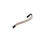 Shires Aviemore Wide Diamante Browband Havana/Peach - Cob