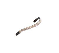 Shires Aviemore Wide Diamante Browband Havana/Peach - Full