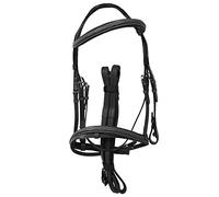 Shires Avignon Raised Flash Snaffle Bridle Full Size Black