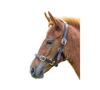Shires Blenheim Adjustable Leather Headcollar - Havana Yearling