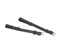 Shires Blenheim Bridle Cheek Pieces with Hook Studs-Black Full 1/2" (12.5mm)