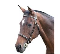 Shires Blenheim Fancy Stitched Inhand Bridle-Black Pony