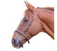 Shires Blenheim Flash Noseband-Havana Cob