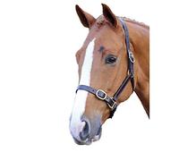 Shires Blenheim Fully Adjustable Leather Headcollar-Havana Full