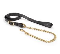 Shires Blenheim Lead Rein with Chain - Black - Size: One Size