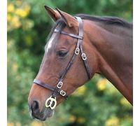 Shires Blenheim Plain Inhand Bridle - Horse Bridles - Brown - Size: Full