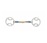 Shires Blue Sweet Iron Bevel with Roller Link-Stainless Steel/Blue 5"