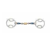 Shires Blue Sweet Iron Bevel with Roller Link-Stainless Steel/Blue 5"