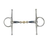 Shires Blue Sweet Iron Full Cheek With Lozenge Horse Bit UK 5 1/2", Bluee Sweet Iron