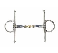 Shires Blue Sweet Iron Full Cheek With Lozenge Horse Bit UK 4 1/2", Bluee Sweet Iron
