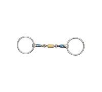 Shires Blue Sweet Iron Loose Ring Snaffle with Rollers - 5.0"