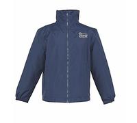 Shires Branded Team Childs Waterproof Unisex Jacket/Coat Navy 5 Sizes 13/14Yrs, Navy