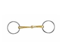 Shires Brass Alloy Curved Loose Ring Snaffle 4.5"