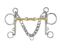 Shires Brass Alloy Pelham with Lozenge 5"