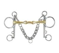 Shires Brass Alloy Pelham with Lozenge - Brass - 5