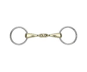 Shires Brass Alloy Training Bit 14mm - Horse Bridle Bits - Brass - Size: 4.5 inch