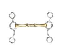 Shires Brass Double-Jointed Horse Tom Thumb Bit Brass (6In)