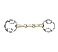 Shires Brass Lozenge Horse Bevel Bit Brass (5In)