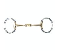 Shires Brass Lozenge Horse Eggbutt Snaffle Bit Brass (5In)