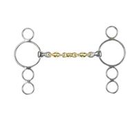 Shires Brass Waterford Horse 3 Ring Gag Bit ER509