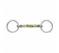 Shires Brass Waterford Horse Loose Ring Snaffle Bit Brass (6In)