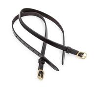 Shires Blenheim Childrens Leather Spur Straps Black