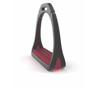 Shires Coloured Compositi Stirrups 686, Burgundy, Adults