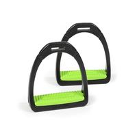 Shires Compositi Premium Profile Stirrups Bright Green - Child