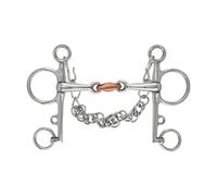 Shires Copper Double-Jointed Horse Pelham Bit ER164
