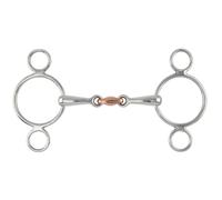 Shires Copper Lozenge Horse 2 Ring Gag Bit ER658