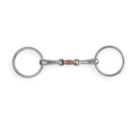 Shires Copper Lozenge Horse Loose Ring Snaffle Bit ER251