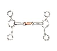 Shires Copper Lozenge Horse Tom Thumb Bit Metallic Silver (5.5In)