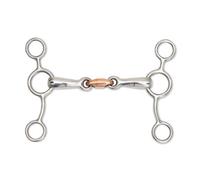 Shires Copper Lozenge Horse Tom Thumb Bit Metallic Silver (5.5In)