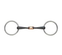 Shires Copper Lozenge Sweet Iron Snaffle - Horse Bridle Bits - Size: 5.5 inch
