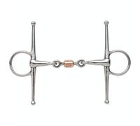 Shires Copper Peanut Horse Full Cheek Snaffle Bit ER160