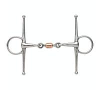 Shires Copper Peanut Horse Full Cheek Snaffle Bit Silver (4.5In)